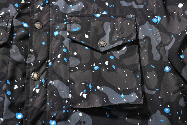BAPE Shark Starry Sky Cotton Coat Black