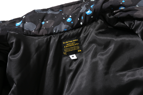 BAPE Shark Starry Sky Cotton Coat Black