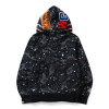 BAPE Space Camo Shark WGM Full-Zip Hoodie Black