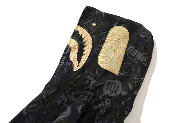 bape_x_nbhd_skull_black_and_gold_hoodie_1AE1E3BA7951B BAPE x NBHD Skull Black And Gold Hoodie