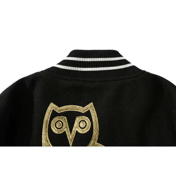 bape_x_ovo_varsity_jacket_cotton_coat_black_1BF196CD2321B BAPE x OVO Varsity Jacket Cotton Coat Black