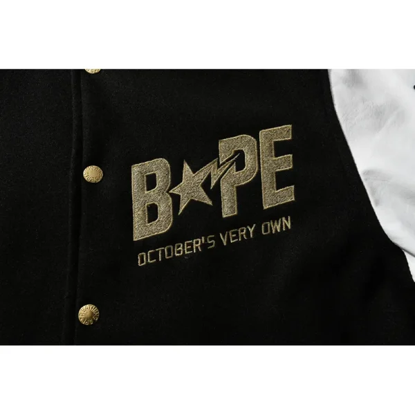 bape_x_ovo_varsity_jacket_cotton_coat_black_1BF196F0CD515 BAPE x OVO Varsity Jacket Cotton Coat Black