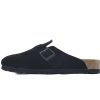 Birkenstock Boston Soft Footbed Black Velvet And Black Buckle Birkenstock Boston Soft Footbed Black Velvet And Black Buckle
