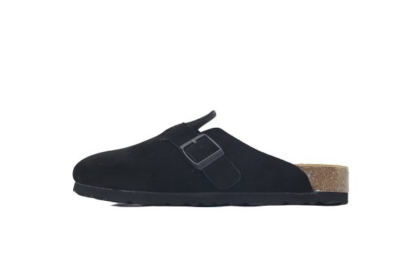 Birkenstock Boston Soft Footbed Black Velvet And Black Buckle Birkenstock Boston Soft Footbed Black Velvet And Black Buckle