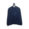 Burberry BBR 24Fw Oak Horse Embroidery Navy Blue Crewneck Sweatshirt Burberry BBR 24Fw Oak Horse Embroidery Navy Blue Crewneck Sweatshirt