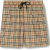 Burberry Check Drawcord Swim Shorts Archive Beige