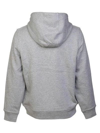 Burberry Embroidered EKD Cotton Blend Hoodie Grey