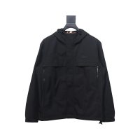 Burberry chest pocket embroidered war horse plus cotton hooded jacket Burberry chest pocket embroidered war horse plus cotton hooded jacket