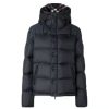 Burberry Hooded Puffer Jacket with Hood Navy Burberry Hooded Puffer Jacket with Hood Navy