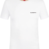 Burberry Icon Stripe Trim Cotton T-shirt White
