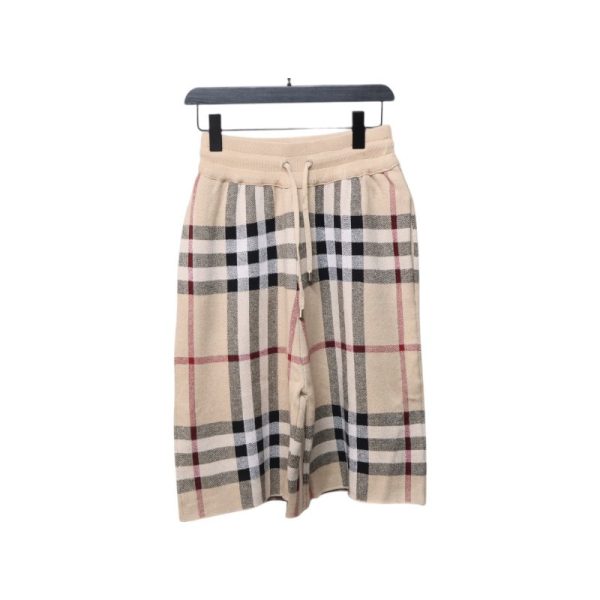 Burberry Large check knit shorts Burberry Large check knit shorts
