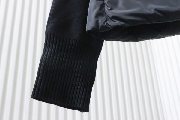 _canada_goose__plaid_hooded_knit_jacket_black_1D0E5E8C02016 Canada goose Plaid Hooded Knit Jacket Black