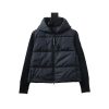 Canada goose Plaid Hooded Knit Jacket Black Canada goose Plaid Hooded Knit Jacket Black
