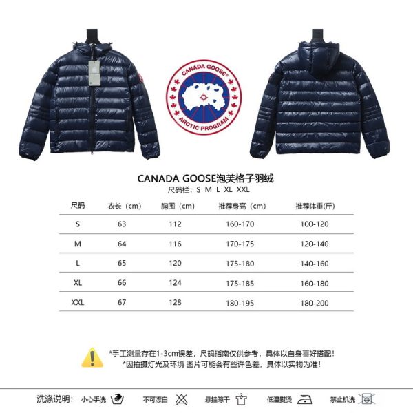 _canada_goose__puff_plaid_down_jacket_dark_blue_1D0A02127231F Canada Goose Puff Plaid Down Jacket Dark Blue