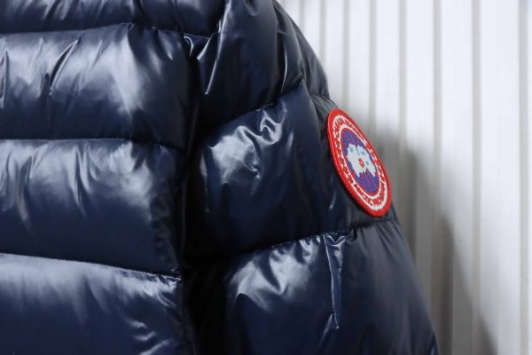 _canada_goose__puff_plaid_down_jacket_dark_blue_1D0A021C9D310 Canada Goose Puff Plaid Down Jacket Dark Blue