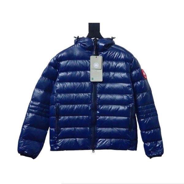 Canada Goose Puff Plaid Down Jacket Dark Blue Canada Goose Puff Plaid Down Jacket Dark Blue
