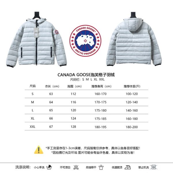 _canada_goose__puff_plaid_down_jacket_white_1D0A01AF5821A Canada Goose Puff Plaid Down Jacket White