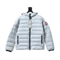 Canada Goose Puff Plaid Down Jacket White Canada Goose Puff Plaid Down Jacket White