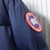 _canada_goose__stand_collar_large_plaid_down_jacket_dark_blue_1D0E600F82C17 Canada goose Stand collar large plaid down jacket dark blue