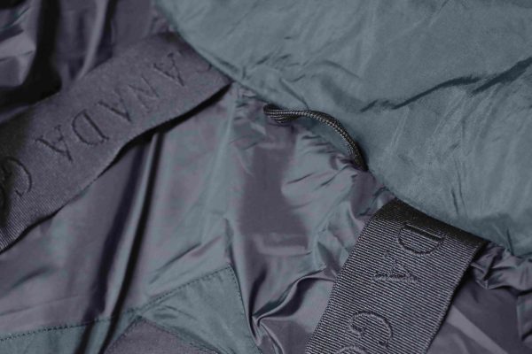 Canada goose Stand collar large plaid down jacket black