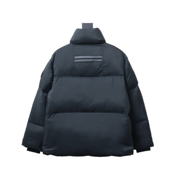 Canada goose Stand collar large plaid down jacket black