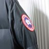 Canada goose Stand collar large plaid down jacket black