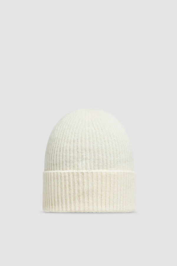 cashmere___wool_beanie_white_1B69068B6BF1E Moncler Cashmere & Wool Beanie White