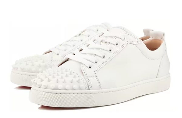 christian_louboutin__louis_junior_spikes_sneakers_white_1C5B3AC3CC510 Christian Louboutin Louis Junior Spikes Sneakers White