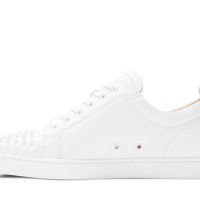CHRISTIAN LOUBOUTIN Louis Junior Spikes Cap-Toe Leather Sneakers White CHRISTIAN LOUBOUTIN Louis Junior Spikes Cap-Toe Leather Sneakers White