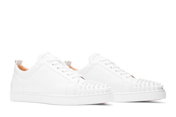 christian_louboutin_louis_junior_spikes_cap_toe_leather_sneakers_white_1CEC82BD20A1D CHRISTIAN LOUBOUTIN Louis Junior Spikes Cap-Toe Leather Sneakers White