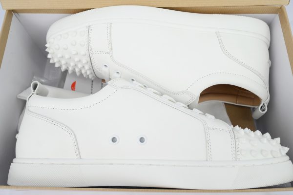 christian_louboutin_louis_junior_spikes_white_1C536EA202D1A Christian Louboutin Louis Junior Spikes White