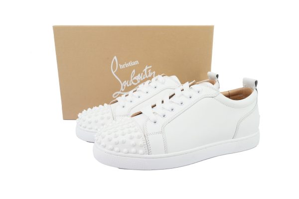 christian_louboutin_louis_junior_spikes_white_1C536EA231B15 Christian Louboutin Louis Junior Spikes White