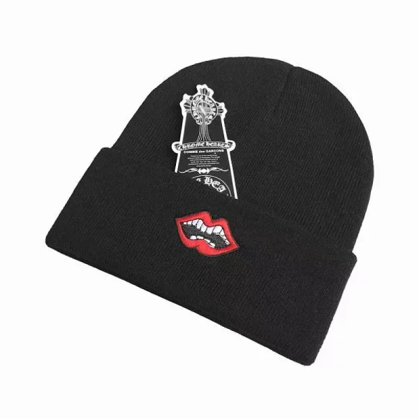 Chrome Hearts Beanie Black pk06 Chrome Hearts Beanie Black pk06