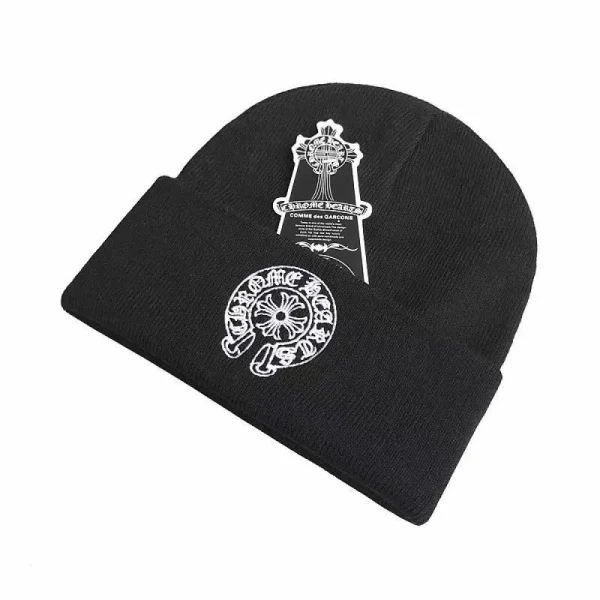 Chrome Hearts Beanie Black pk08 Chrome Hearts Beanie Black pk08