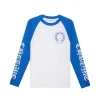Chrome Hearts CH Baseball Shirt White/Blue CH-536 Chrome Hearts CH Baseball Shirt White/Blue CH-536