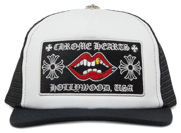 Chrome Hearts Chomper Hollywood Trucker Hat 'Black/White' Chrome Hearts Chomper Hollywood Trucker Hat 'Black/White'