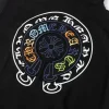 Chrome Hearts Cross Sanskrit Colorful Letters Embroidery Print Hoodie Black