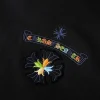 Chrome Hearts Cross Sanskrit Colorful Letters Embroidery Print Hoodie Black