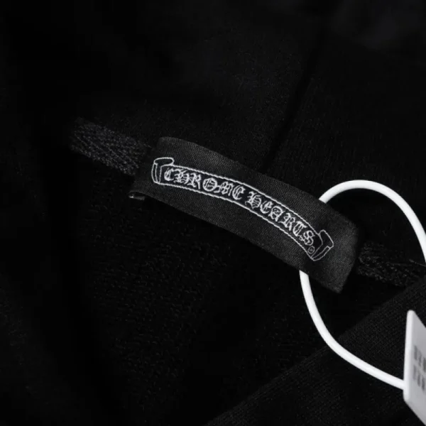 Chrome Hearts Cross Sanskrit Colorful Letters Embroidery Print Hoodie Black