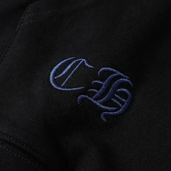 Chrome Hearts Cross Sanskrit Colorful Letters Embroidery Print Hoodie Black