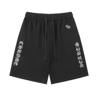 Chrome Hearts Embroidered SweatShorts #2287 Black Chrome Hearts Embroidered SweatShorts #2287 Black