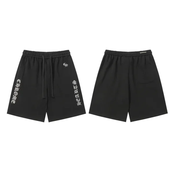 chrome_hearts_embroidered_sweatshorts__2287_black_1C92472B4B418 Chrome Hearts Embroidered SweatShorts #2287 Black