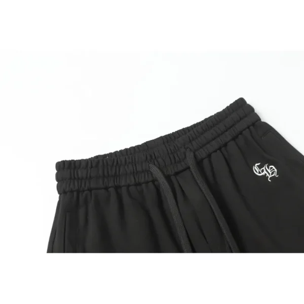 chrome_hearts_embroidered_sweatshorts__2287_black_1C92472BC5618 Chrome Hearts Embroidered SweatShorts #2287 Black