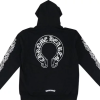 chrome_hearts_horseshoe_floral_cross_sleeve_zip_up_hoodie__black_white__1B44FAC990F1B Chrome Hearts Horseshoe Floral Cross-Sleeve Zip Up Hoodie 'Black/White'
