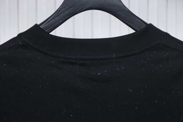 chrome_hearts_hot_diamond_logo_glitter_short_sleeve_black_1C42BFEB3D11B Chrome Hearts Hot diamond logo glitter short sleeve black