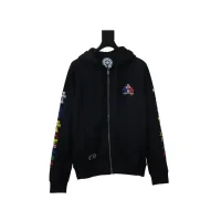 Chrome Hearts Multi Color Cross Hoodie Black Chrome Hearts Multi Color Cross Hoodie Black
