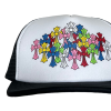 Chrome Hearts Multi Color Crosses Trucker Hat Black/White