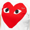 Comme des Garcons Play Red Heart Emblem T-shirt White
