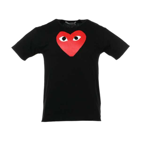 Comme des Garcons Play Red Heart T-shirt Black