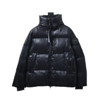Canada Goose Puff Plaid Down Jacket Black Canada Goose Puff Plaid Down Jacket Black